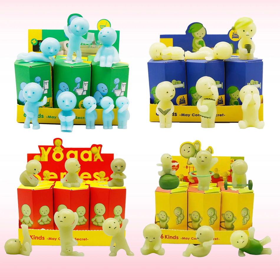 Yoga Fitness Tva - Série de Mini Figuras que Brilham