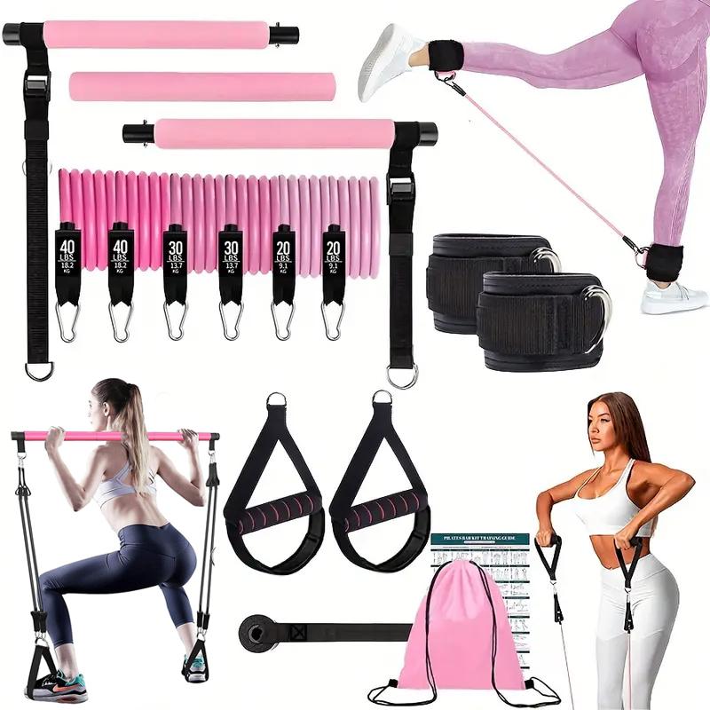 Yoga Fitness Gear - Kit de Barra de Pilates Multifuncional