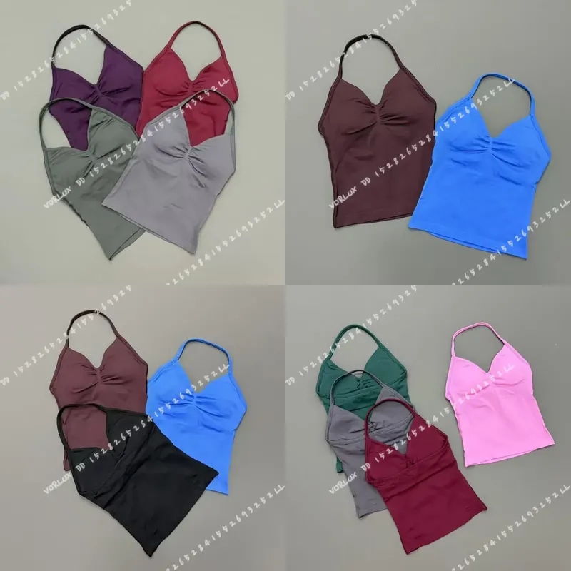 Yoga Và Fitness - Camiseta de ginástica feminina com decote