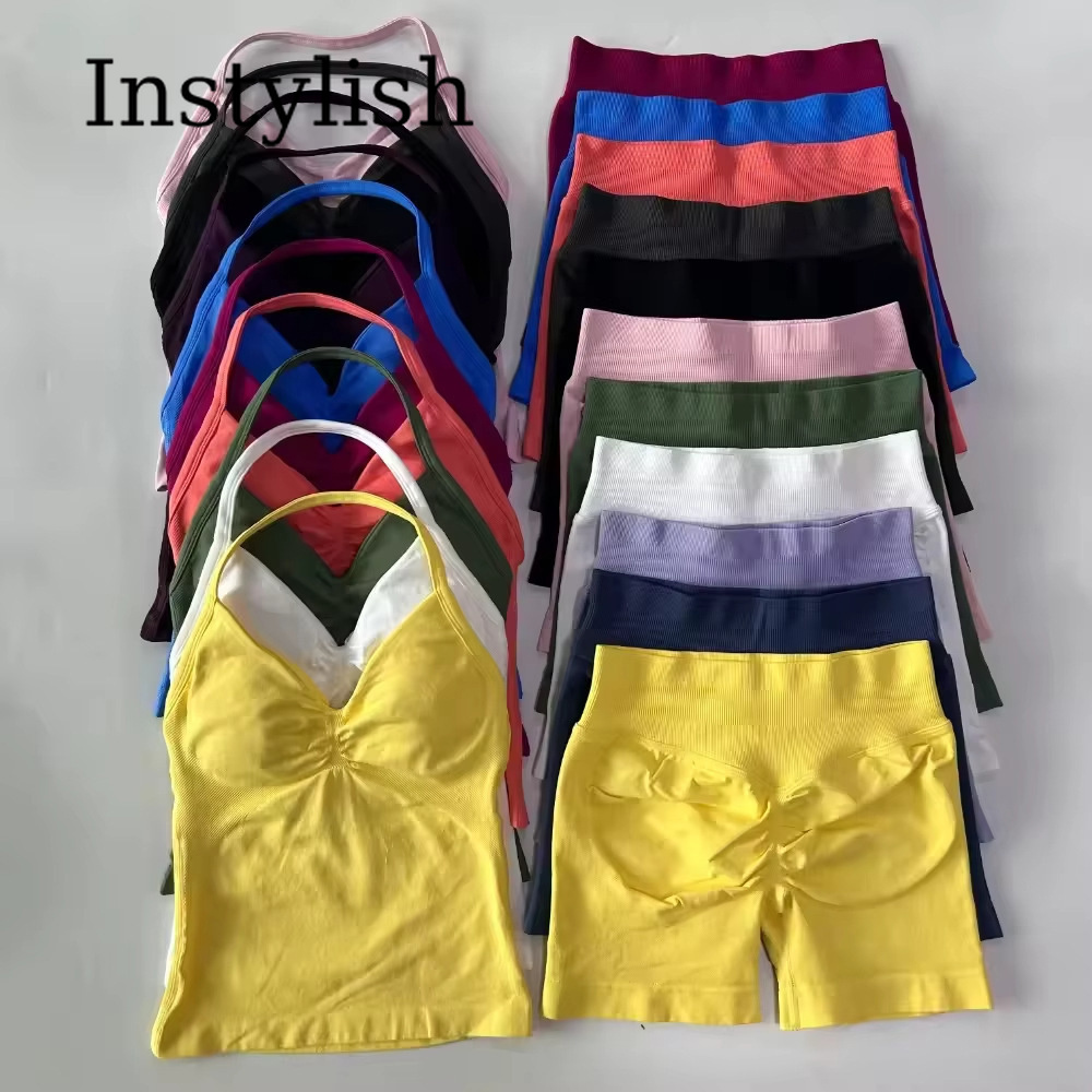 Fitness Yoga - Conjunto de Yoga Sem Costura para