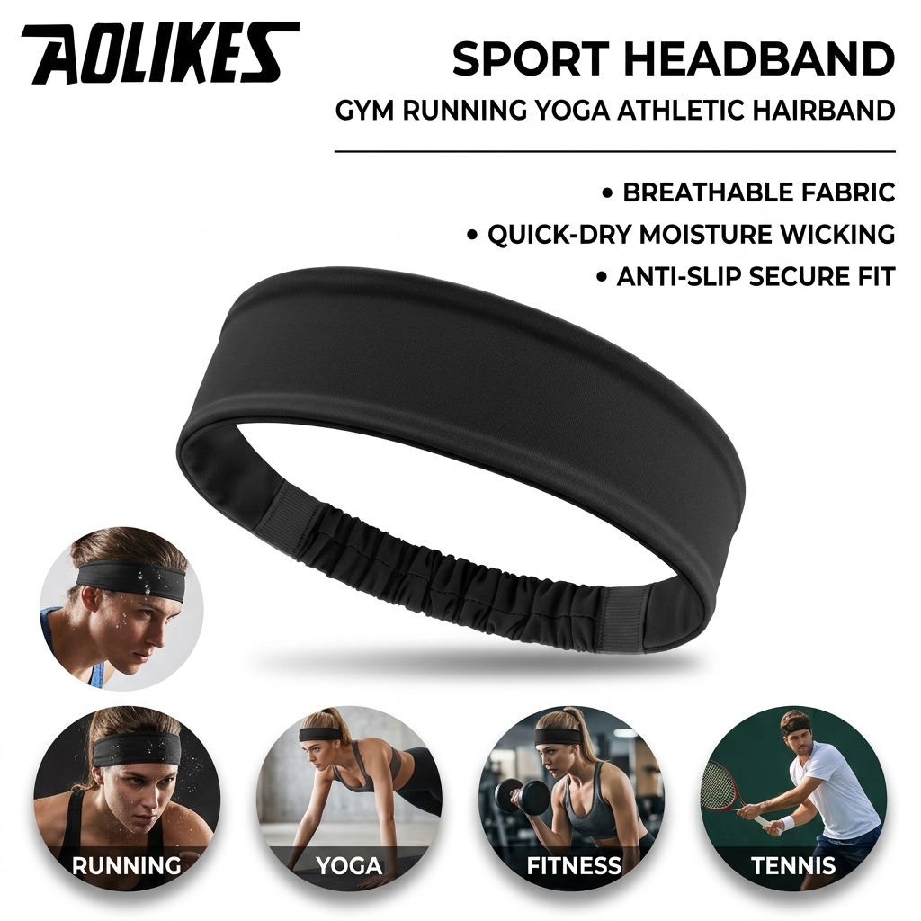 Faixa de Cabelo Esportiva de P - Yoga Fitness Gear avaliação e preço