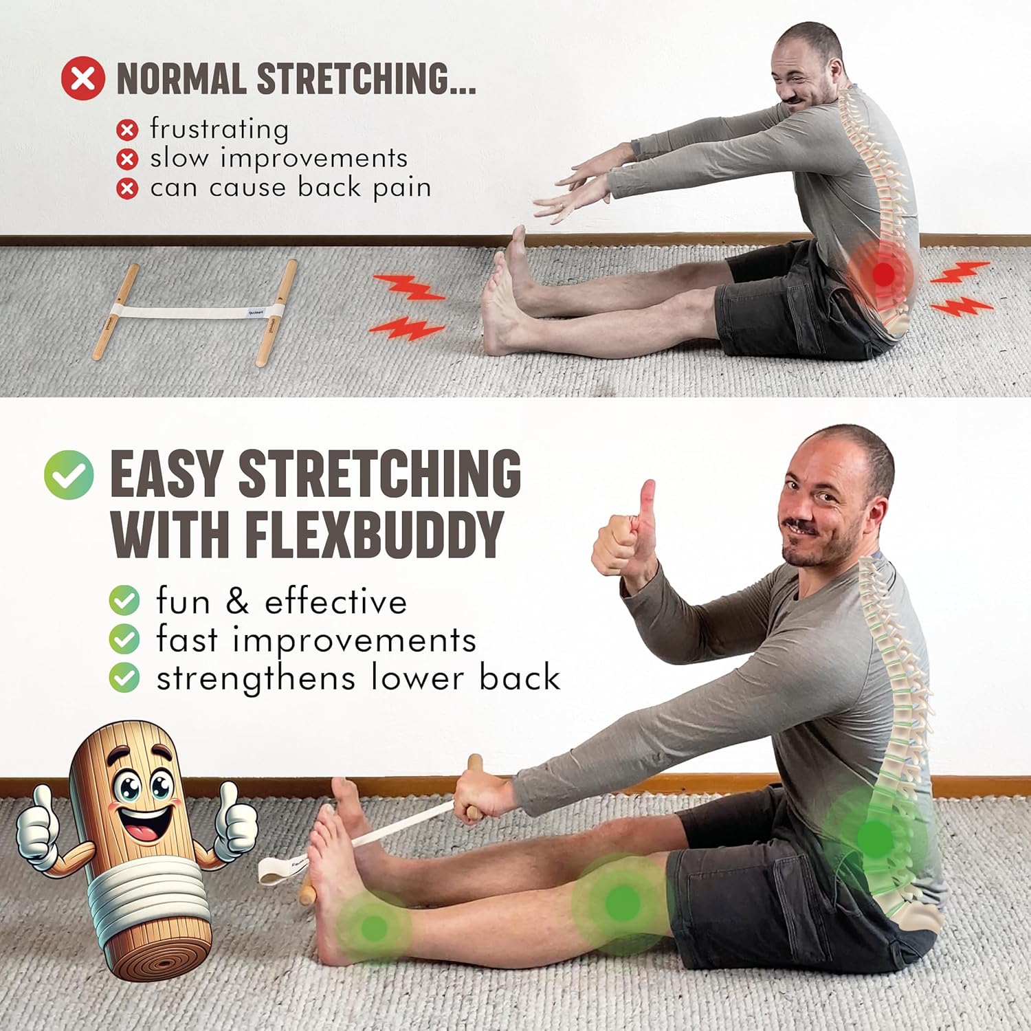 Esticador de Isquiotibiais com - Fitness Yoga avaliação e preço
