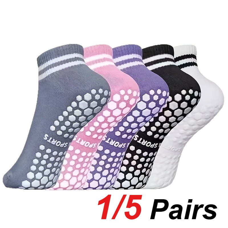 1/5 Par de Meias de Silicone A - Fitness Yoga avaliação e preço